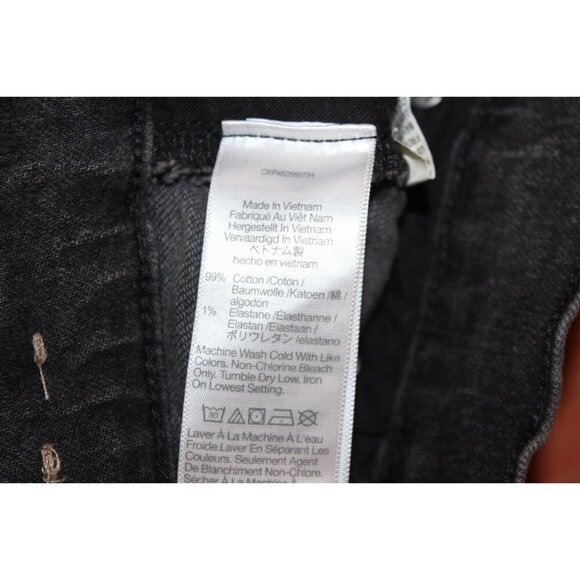 Madewell The Perfect Vintage STraoght Jeans Women Size 24 in black Ash - Picture 16 of 16